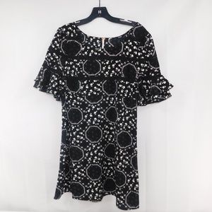 Free People Boho Circle Smock Sheath Dress Size 8